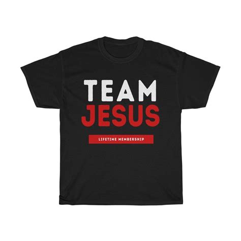 Team Jesus Lifetime Membership Short Sleeve Unisex T Shirt Etsy