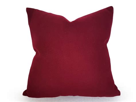Solid Red Pillows Dark Red Pillows Maroon Pillows Etsy