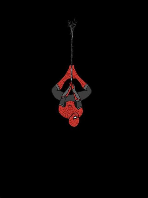Spider Man Hanging Upside Down Redrawn X
