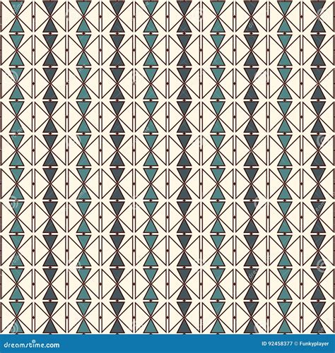 Repeated Diamonds And Lines Background Ethnic Wallpaper Seamless
