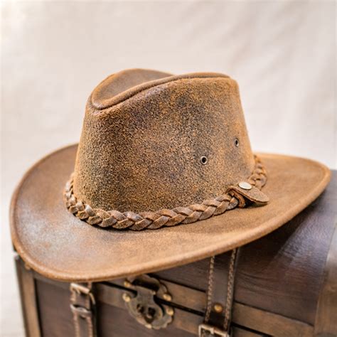 Henschel Outback Leather Hat Hats Unlimited