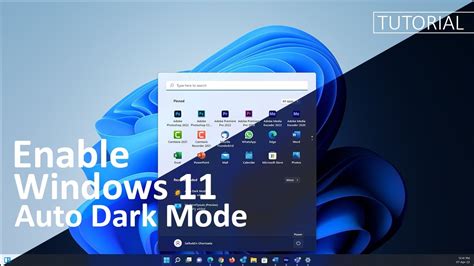 How To Enable Auto Dark Mode In Windows 11 Auto Theme Switch Youtube