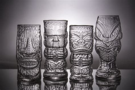 Glass Tiki Mugs By Andrew Iannazzi Art Glass Drinkware Artful Home