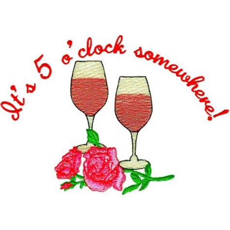 5 Oclock Machine Embroidery Design Embroidery Library At