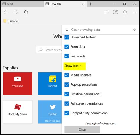 Check spelling or type a new query. Reset Microsoft Edge browser To Default Settings in Windows 10 - Sritutorials