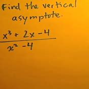 When working on how to find the vertical asymptote of a function, it is important to appreciate that some have many vas while others don't. Finding the Vertical Asymptote of a Rational Equation Tutorials, Quizzes, and Help | Sophia Learning