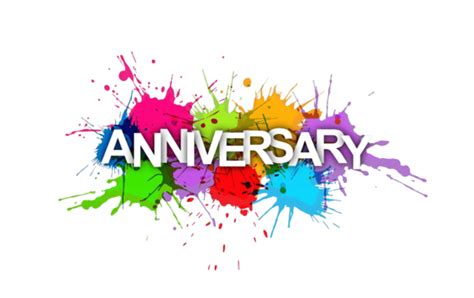 Colorful Paint Splashes Banner Celebrating An Anniversary Design Layout