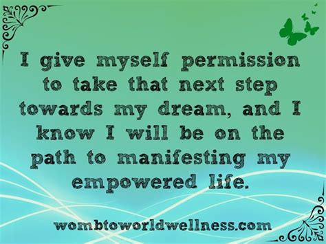 giving yourself permission womb to world wellness give it to me permission manifestation