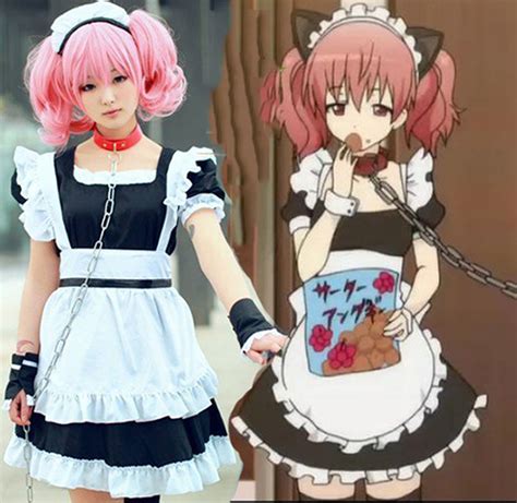 Cute Maid Anime Carnival Costume Classic Apron Dress With