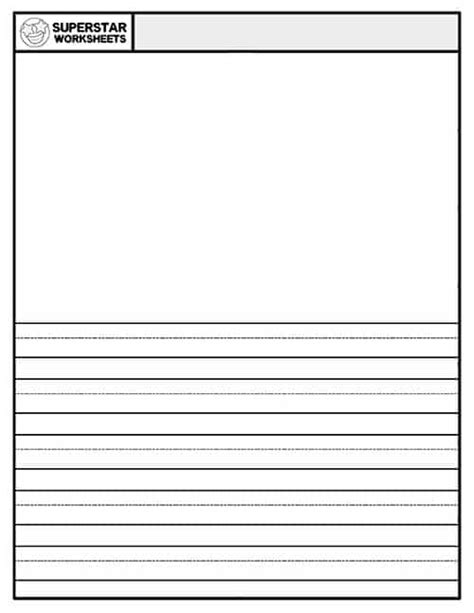 Draw And Write Paper Superstar Worksheets