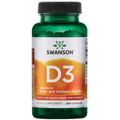 Maybe you would like to learn more about one of these? Vitamin D3 1,000 IU Supplement - Swanson Health Products