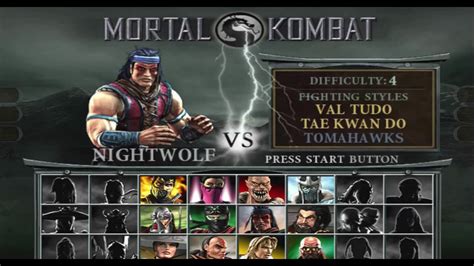 Mortal Kombat Deception Nightwolf Arcade Playthrough On Pcsx