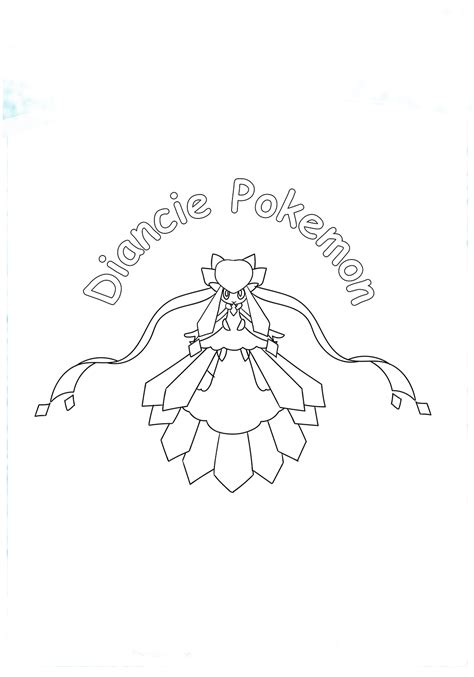 Diancie Pokemon Coloring Play Free Coloring Game Online