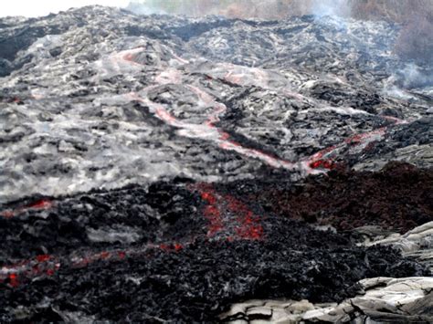 Lava Continues To Flow Along The Coastal Plain This Past