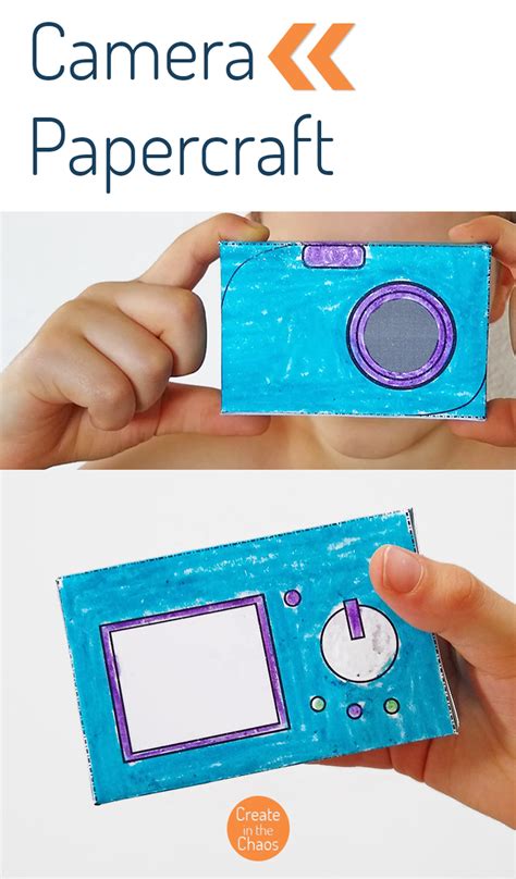 Printable Camera Papercraft Create In The Chaos Craft Activities