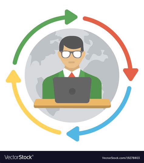 Company Manager Royalty Free Vector Image Vectorstock