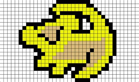 Use the paint bucket tool in the graphic editor to dump paint in the squares to make your pixel art! Simba Lion Pixel Art - BRIK