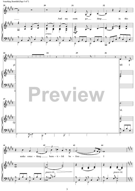 Something Beautiful Sheet Music For Pianovocalchords Sheet Music Now