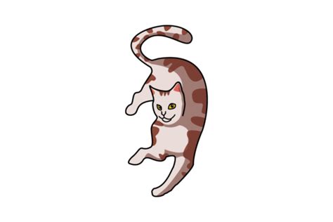 Cat Jumping Illustration Graphic By Oakjen24 · Creative Fabrica