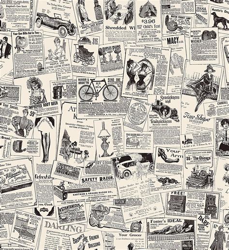 Vintage Newspaper Wallpapers Ntbeamng