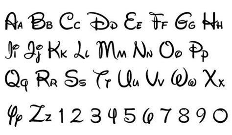 Disney Alphabet Abecedario Lettering Tipos De Letras Abecedario