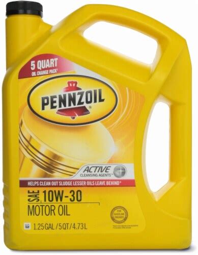Pennzoil 10w 30 Sae Motor Oil 5 Quart Ralphs