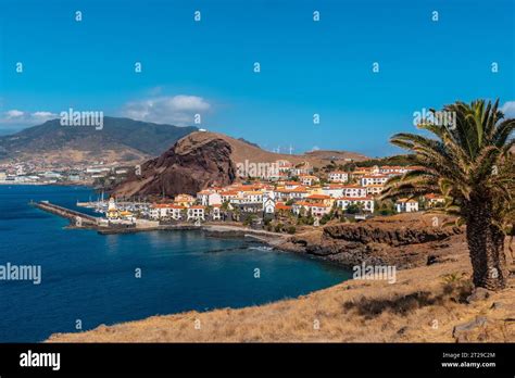Coastal Village Of Canical In Madeira Fishing Port Machico Near Ponta