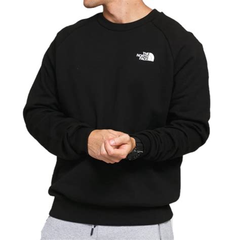 The North Face Raglan Back Box Mens Crewneck Sweatshirt Black Winter