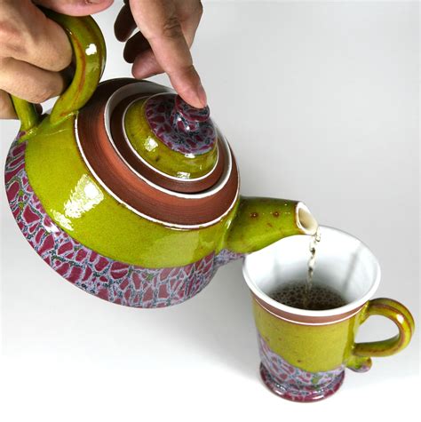 This Lovely Teapot Is Created With A Unique Technique It Is Fired 3