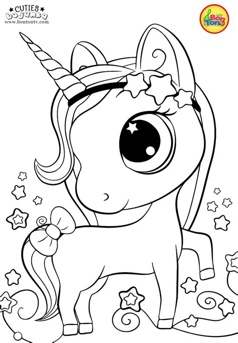 Cuties Coloring Pages For Kids Free Preschool Printables Unicorn