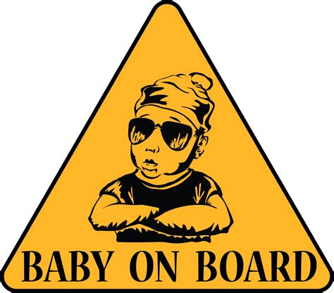 Baby On Board Vector Illustration Digital Graphics Svg Png Etsy