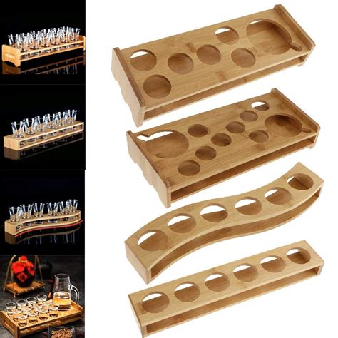 Check spelling or type a new query. Amazon.com | Fityle Bamboo Shot Glass Holder Rack Barware ...