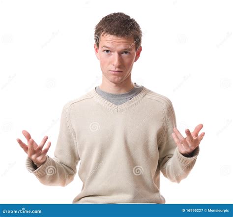 Man Questioning Stock Image Image Of Adult Young Questioning 16995227