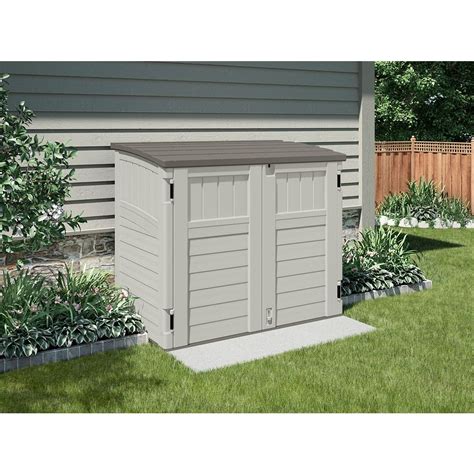 Suncast Blow Molded Horizontal Utility Shed 34 Cuft The Home