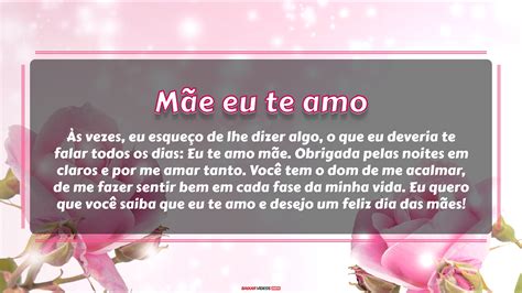 Mãe Eu Te Amo Vídeos Para Dia Das Mães