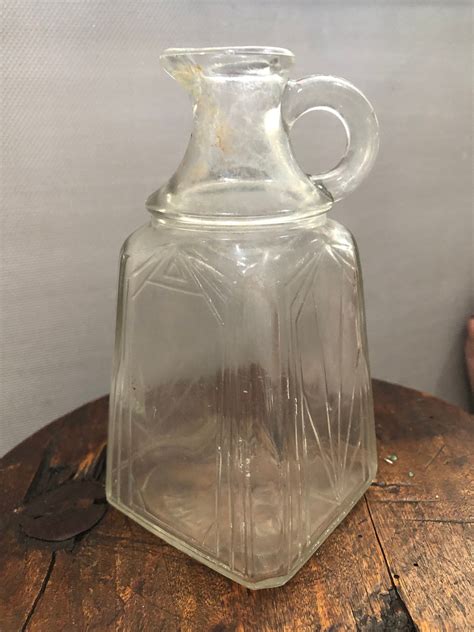 Vintage White House Brand Vinegar Bottle 1930s Clear Glass Etsy