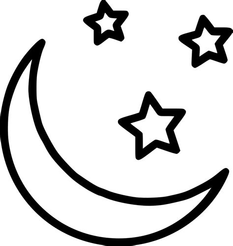 Moon And Stars Png Moon And Stars Transparent Clipart Full Size