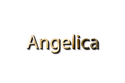 Angelica D Name Mockup Png