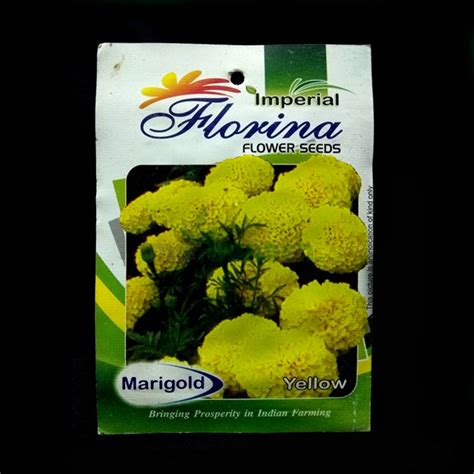 Marigold Yellow 50 Seeds Imperial Indian My Garden Bd