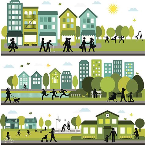 Community Neighborhood Clip Art