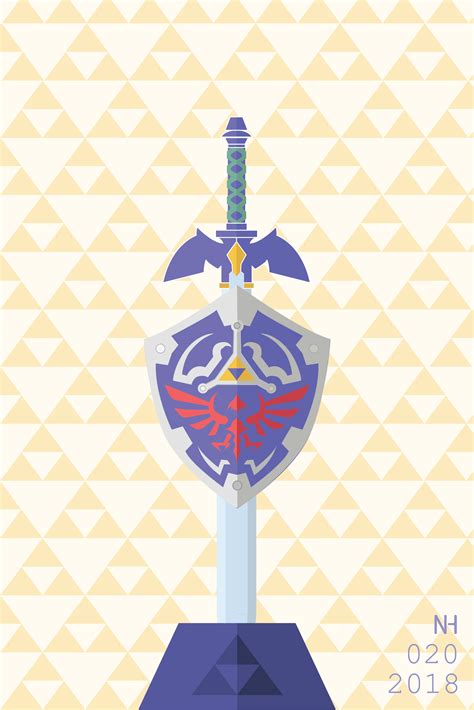 Master Sword And Hylian Shield Designed By Me Zelda