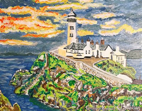 Fanad Head Lighthouse Painting By Timothy Foley Fine Art America