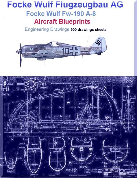 Focke Wulf Fw 190 A 8 Aircraft Blueprints Download Focke Wulf Fw