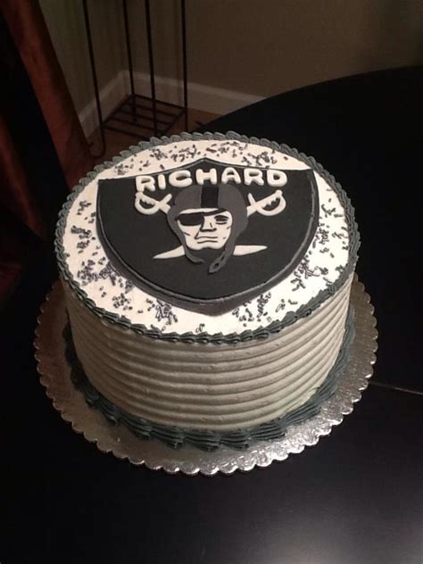 Oakland Raiders Themed Cake