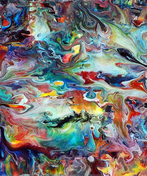 Acrylic Abstract Fluid Painting Simple Acrylic Paintings Art Painting