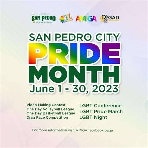 San Pedro City Pride Month 2023 City Of San Pedro Laguna