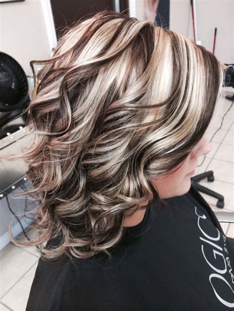 Brown Hair With Blonde Highlights Hair Color Highlights Chunky
