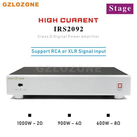 High Power 1000W Stereo IRS2092 IRFB4227 Class D Digital Stage Power