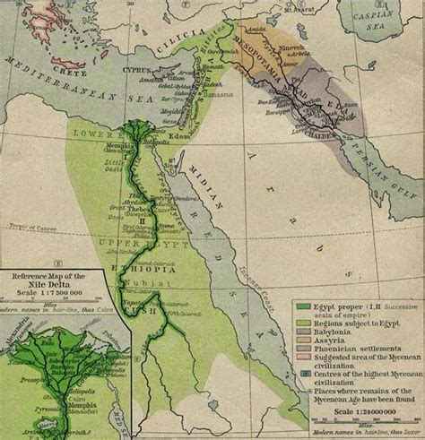 Ancient Map Of The Middle East B C The Orient About B C