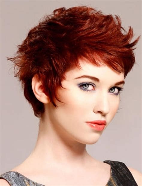 Magnificent Short Messy Haircuts Red Hair Color For Women 2017 Hairstyles